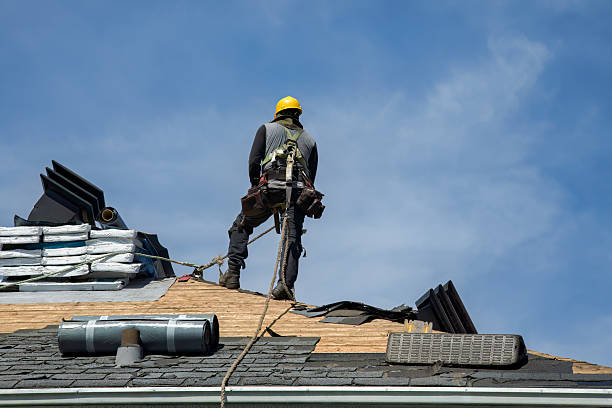 Professional Roof Replacement technician working in West Columbia, TX
